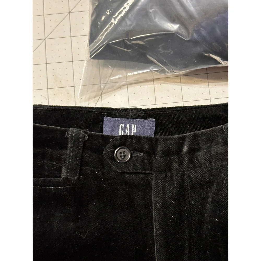 GAP Black Velvet Double Breasted Blazer Pants Suit Set Womens Size 8‎ - Picture 12 of 16